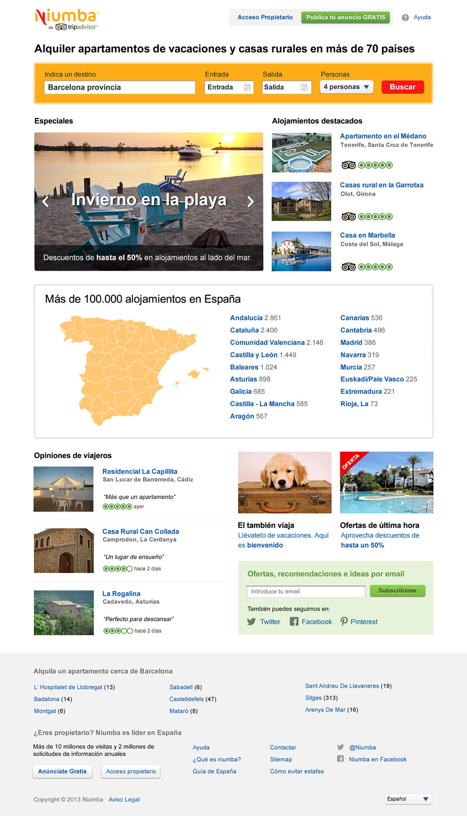 Niumba home page