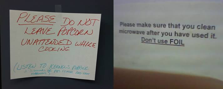 Instrucciones en hornos Microondas